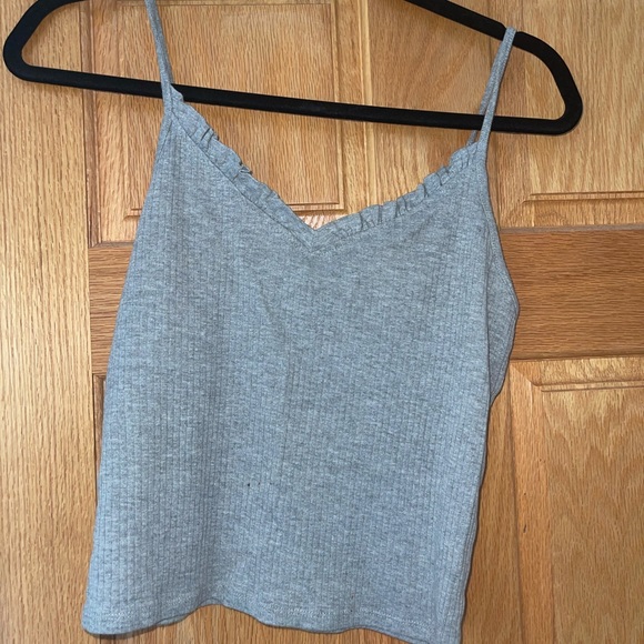 Topshop grey cropped tank - Picture 3 of 3